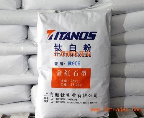 Pigmen Tio2 Rutile CAS 1317-80-2 yang tidak mudah terbakar Untuk Industri Keramik